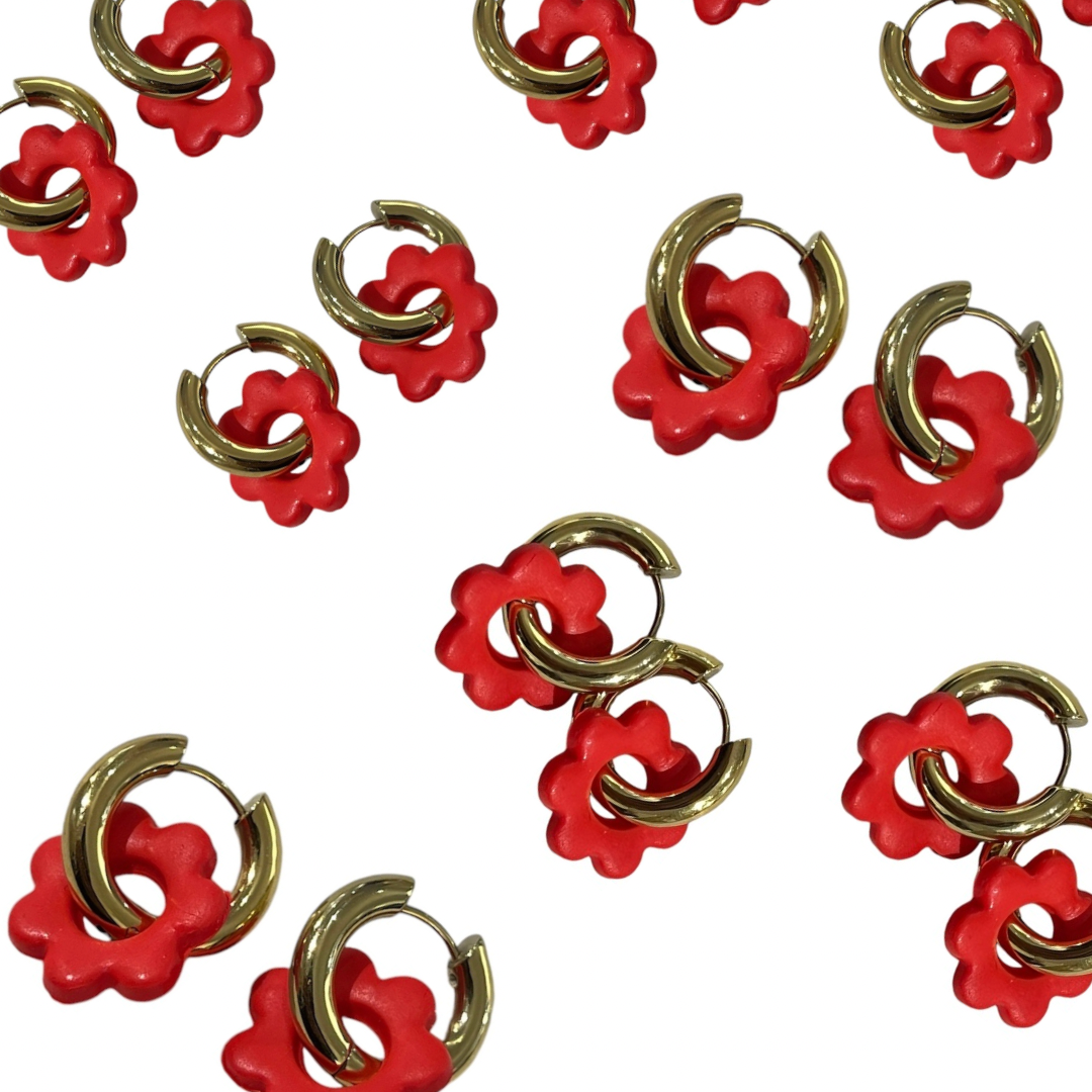 ALL RED earrings